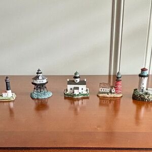 Set of 5 Mini Lighthouses